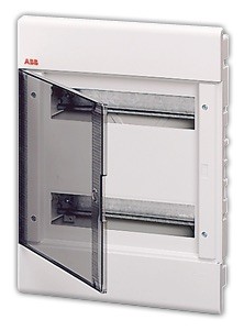 Щкаф электрораспределительный ABB 24 DIN Щкаф электрораспределительный ABB 24 автомата, врезной с тонированной крышкой.