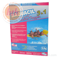 BAQUACIL многофункциональные таблетки активного кислорода 3 в 1, 200 гр.